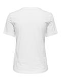 ONLKITA LIFE REG S/S SMILE TOP CS JRS bright white