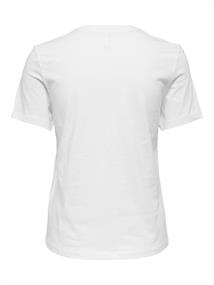 ONLKITA LIFE REG S/S SMILE TOP CS JRS bright white