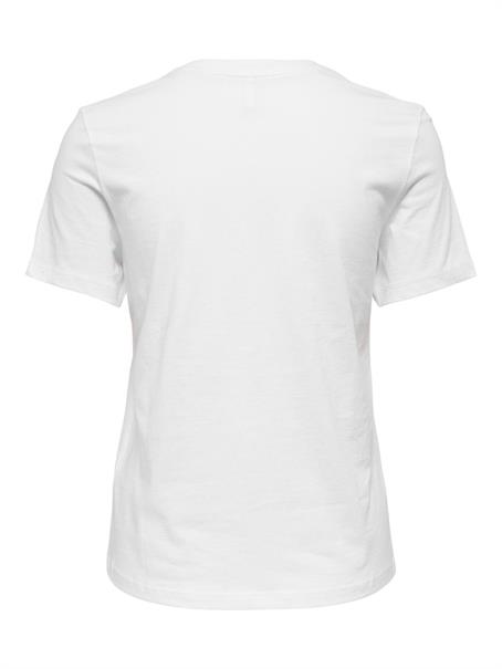 ONLKITA LIFE REG S/S SMILE TOP CS JRS bright white