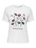 ONLKITA LIFE REG S/S SMILE TOP CS JRS bright white