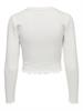 ONLKITTY L/S TOP CROPPED JRS cloud dancer