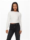 ONLKITTY L/S TOP CROPPED JRS cloud dancer