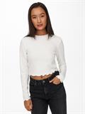 ONLKITTY L/S TOP CROPPED JRS cloud dancer