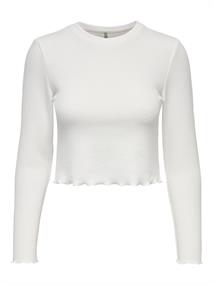 ONLKITTY L/S TOP CROPPED JRS cloud dancer