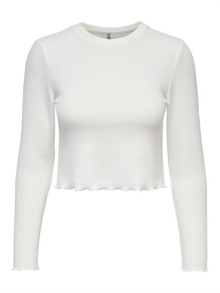 ONLKITTY L/S TOP CROPPED JRS cloud dancer