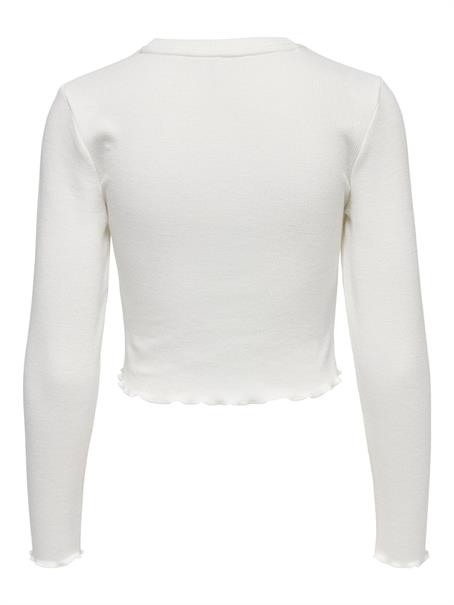 ONLKITTY L/S TOP CROPPED JRS cloud dancer