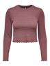 ONLKITTY L/S TOP CROPPED JRS rose brown