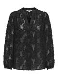 ONLKORSA LS JAQUARD SHIRT WVN black