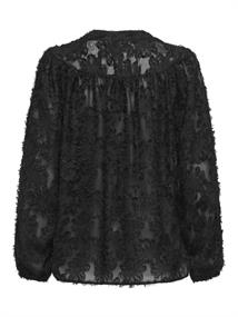 ONLKORSA LS JAQUARD SHIRT WVN black