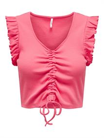 ONLLAILA LIFE S/L RUCHING TOP JRS calypso coral