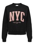 ONLLANEY L/S NEW YORK O-NECK BOX SWT black