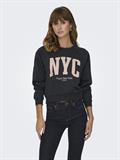 ONLLANEY L/S NEW YORK O-NECK BOX SWT black