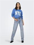 ONLLANEY L/S NEW YORK O-NECK BOX SWT super sonic