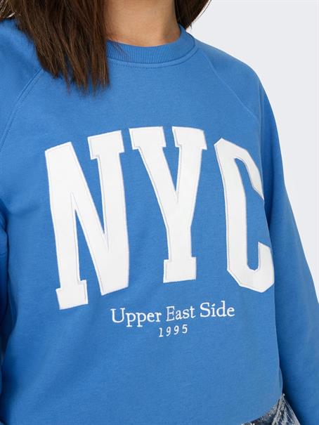 ONLLANEY L/S NEW YORK O-NECK BOX SWT super sonic