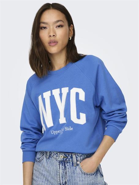 ONLLANEY L/S NEW YORK O-NECK BOX SWT super sonic