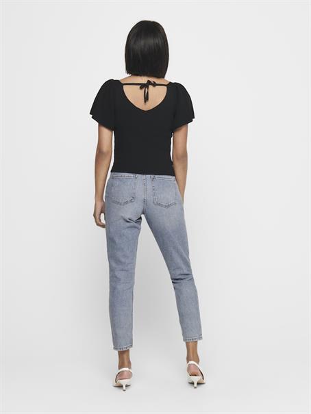 ONLLEELO S/S BACK PULLOVER KNT NOOS black 3