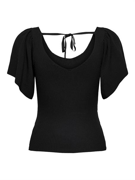 ONLLEELO S/S BACK PULLOVER KNT NOOS black