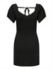 ONLLEELO S/S V-NECK DRESS KNT NOOS black