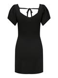 ONLLEELO S/S V-NECK DRESS KNT NOOS black