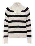 ONLLEISE FREYA LS ZIP HIGH NECK KNT NOOS birch1