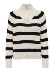 ONLLEISE FREYA LS ZIP HIGH NECK KNT NOOS birch1