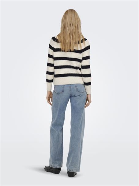 ONLLEISE FREYA LS ZIP HIGH NECK KNT NOOS birch1