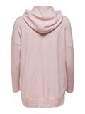 ONLLELY L/S LOOSE HOOD PULLOVER KNT sepia rose