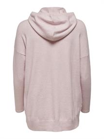 ONLLELY L/S LOOSE HOOD PULLOVER KNT sepia rose