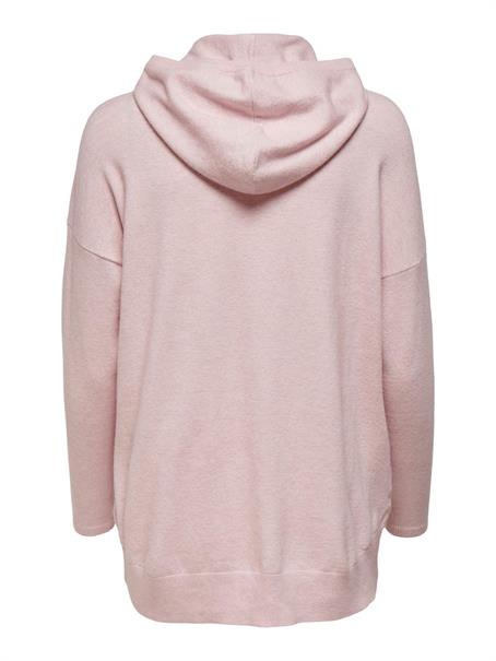 ONLLELY L/S LOOSE HOOD PULLOVER KNT sepia rose