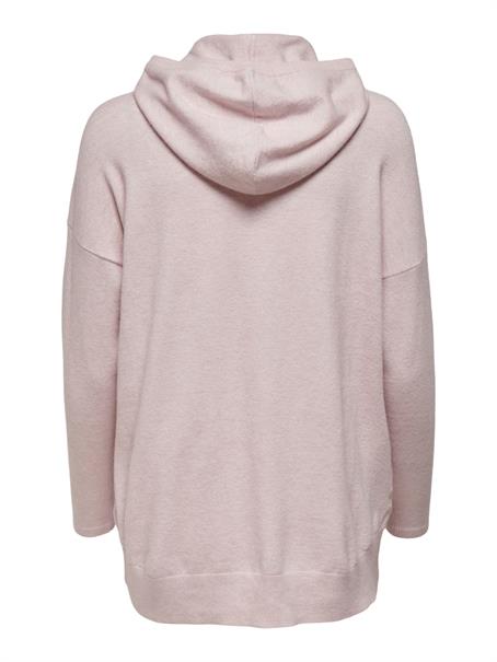 ONLLELY L/S LOOSE HOOD PULLOVER KNT sepia rose