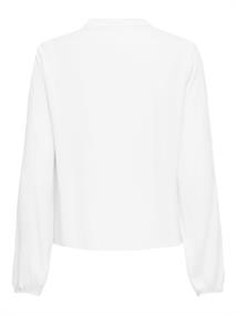 ONLLENNYO LS EMBROID V-NECK TOP NOOS WVN bright white