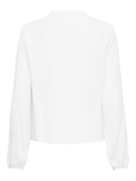 ONLLENNYO LS EMBROID V-NECK TOP NOOS WVN bright white