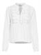 ONLLENNYO LS EMBROID V-NECK TOP NOOS WVN bright white