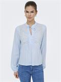 ONLLENNYO LS EMBROID V-NECK TOP NOOS WVN kentucky blue