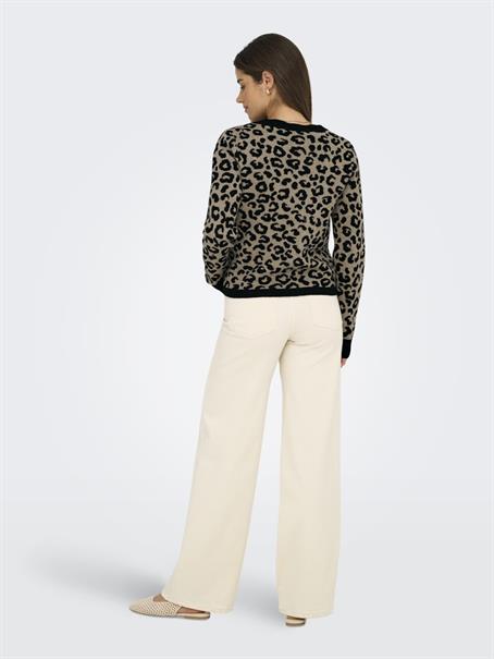 ONLLEO LS V-NECK CARDIGAN KNT NOOS black