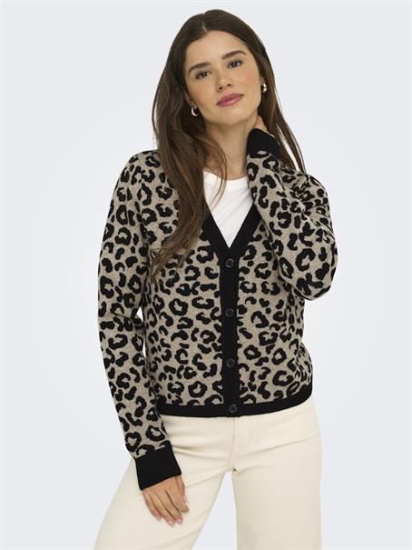 ONLLEO LS V-NECK CARDIGAN KNT NOOS black
