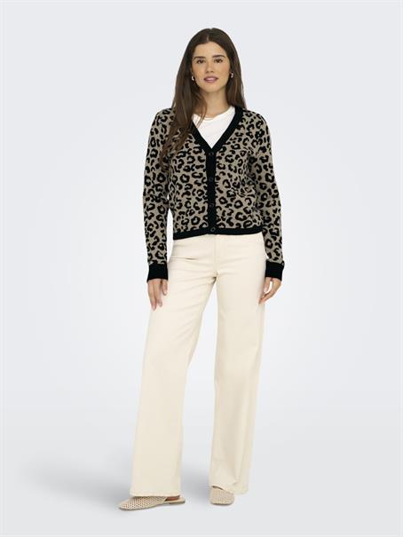 ONLLEO LS V-NECK CARDIGAN KNT NOOS black