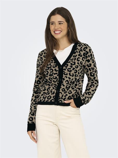 ONLLEO LS V-NECK CARDIGAN KNT NOOS black