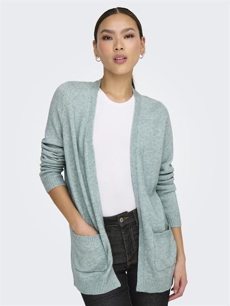 ONLLESLY L/S OPEN CARDIGAN KNT NOOS gray mist