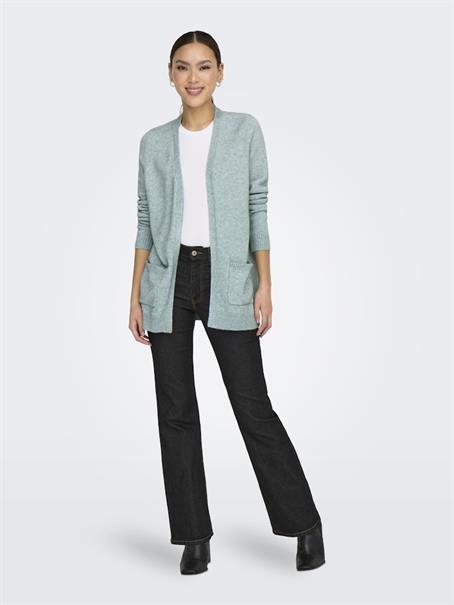 ONLLESLY L/S OPEN CARDIGAN KNT NOOS gray mist