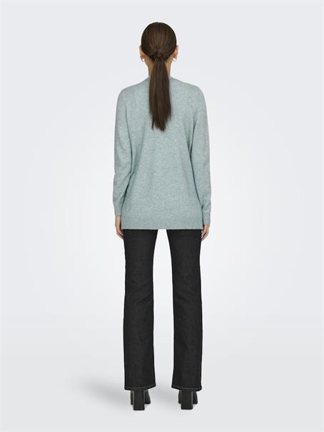 ONLLESLY L/S OPEN CARDIGAN KNT NOOS gray mist