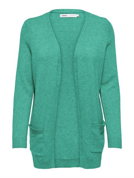 ONLLESLY L/S OPEN CARDIGAN KNT NOOS marine green