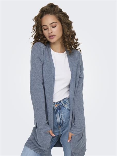 ONLLESLY L/S OPEN CARDIGAN KNT NOOS vintage indigo