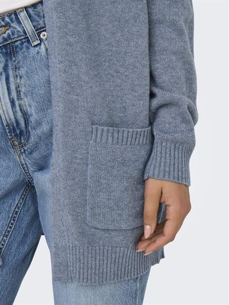 ONLLESLY L/S OPEN CARDIGAN KNT NOOS vintage indigo