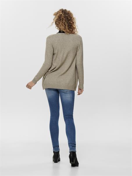 ONLLESLY LIFE L/S OPEN CARDIGAN KNT NOOS beige