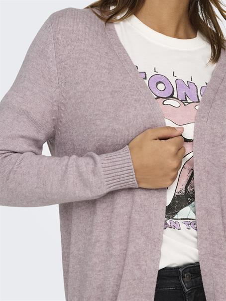ONLLESLY LIFE L/S OPEN CARDIGAN KNT NOOS violet ice