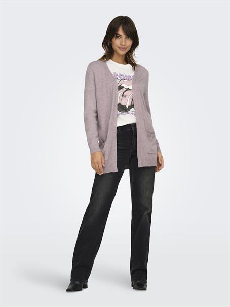 ONLLESLY LIFE L/S OPEN CARDIGAN KNT NOOS violet ice