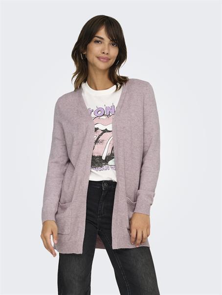 ONLLESLY LIFE L/S OPEN CARDIGAN KNT NOOS violet ice