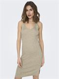 ONLLINA SL SLIT DRESS KNT pumice stone