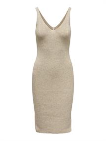 ONLLINA SL SLIT DRESS KNT pumice stone